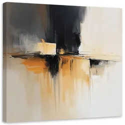LEINWANDBILD Abstrakte beige-orange 60x60cm