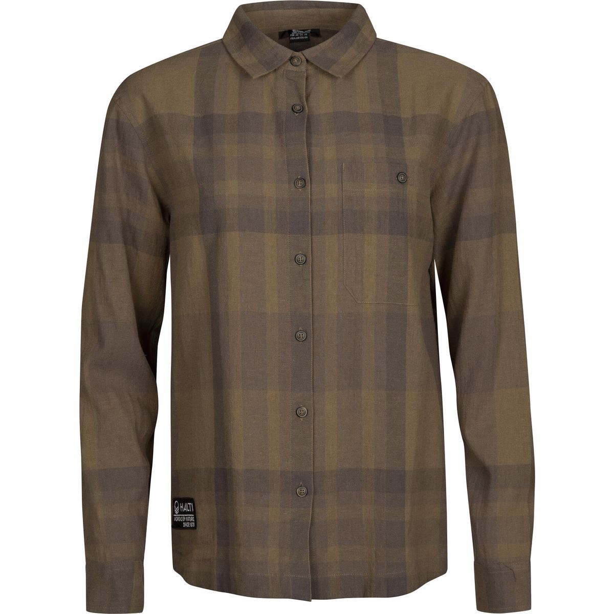 Halti Hiker Trekking Shirt Women's chocolate chip brown print (D76P) 42 064-0700-D76P-42