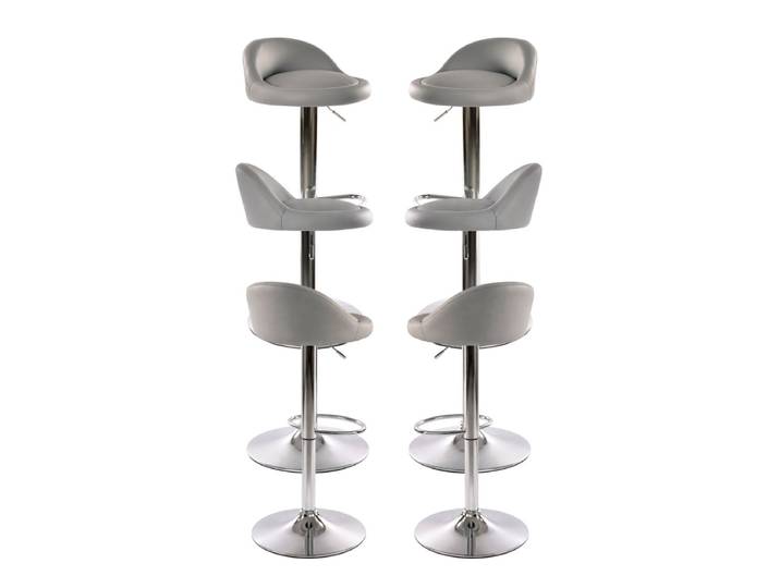 Set 6 Hocker Cirkus - Gris dunkel