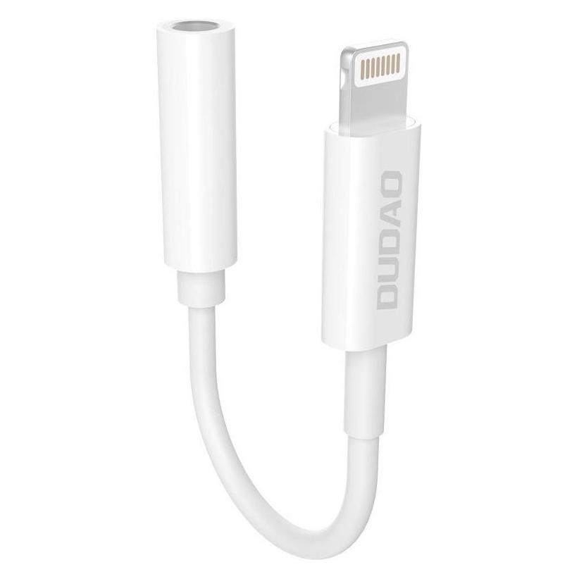 Dudao Adapter Headphone Adapter Lightning (male) to 3.5mm mini jack (female) 10cm (L16+-white)