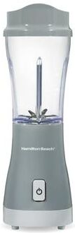 Hamilton Beach 14 Ounce One Touch Personal Blender With Travel Lid in Grey