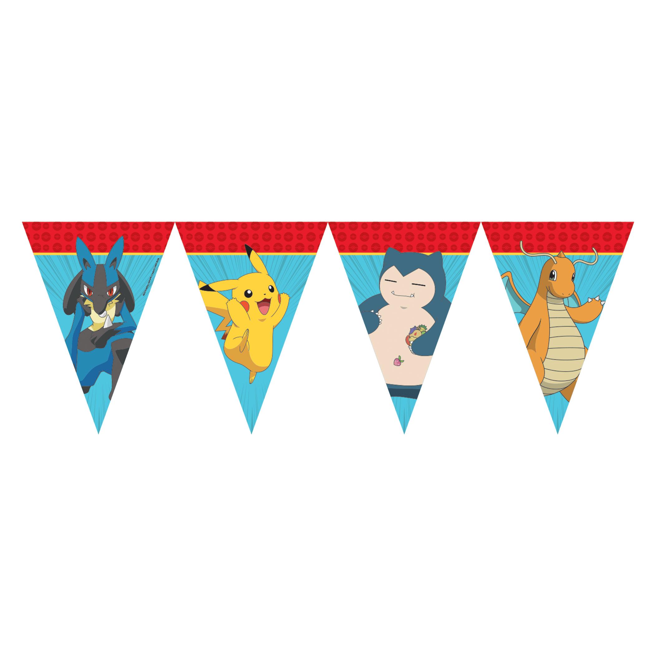 Procos Pokemon Papier Dreieck Flagge Banner (1 Stk.) (98400)