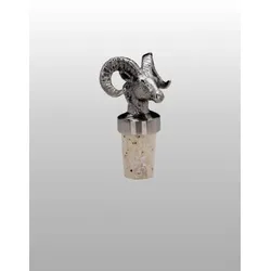 Flaschenkorken Widder H 7,0 cm D 2,5 cm Edelstahl