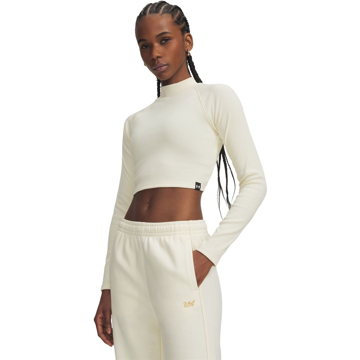 Under Armour RIV RIB Mock Longsleeve white white (513) L 6014795-513-LG