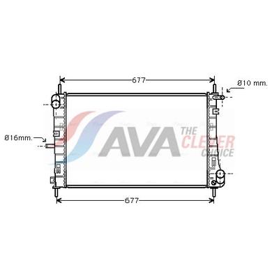 AVA CLEVER CHOICE Kühler, Motorkühlung FDA2338 für Ford