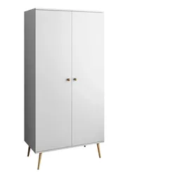 KLEIDERSCHRANK Zweitüriger HARMONY Weiß