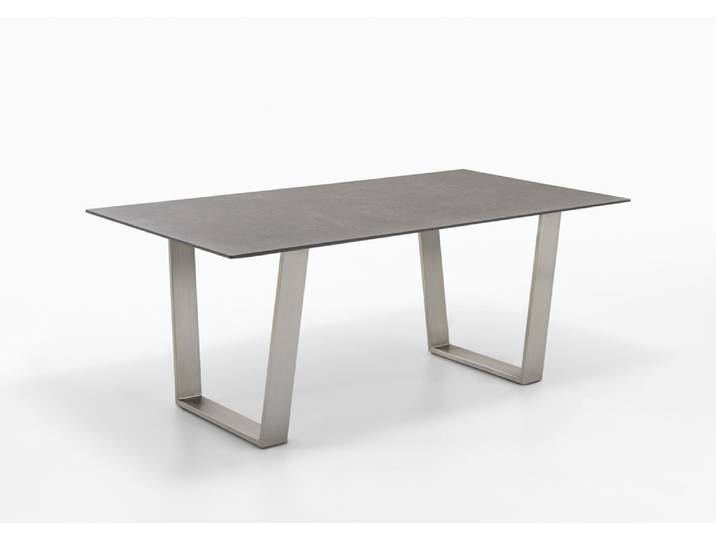 Esstisch, HPL, 76 cm Höhe, Trapez Kufengestell, Klassisch & Modern, Niehoff-Sitzmöbel
