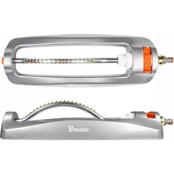 Bradas, Rasensprenger, Rasensprenger Viereckregner Schwenksprenger Gartensprenger Oszillierender Sprinkler aus Met (Viereckregner)