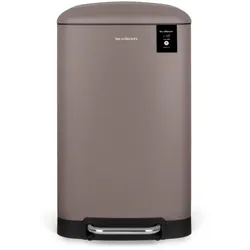 Les Collectors Tret-Mülleimer N°719 / Edelstahl / taupe / 30 L / herausnehmbarer Inneneimer/ rechteckig
