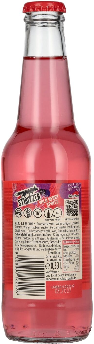 Stibitzer Cider Stibitzer Wild Berry Spritz 5,5% Vol. 0,33l