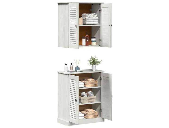 (TOP 2026)Ensemble de mobilier de salle de bain - SWEETY - ARMOIRE WC/SALLE DE BAIN COMPLETE - 2 pcs - 67 5x34x80cm 68x34x150cm 1985