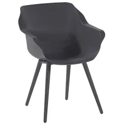2er-Set Hartman Gartensessel Sophie Studio Kunststoff Grau