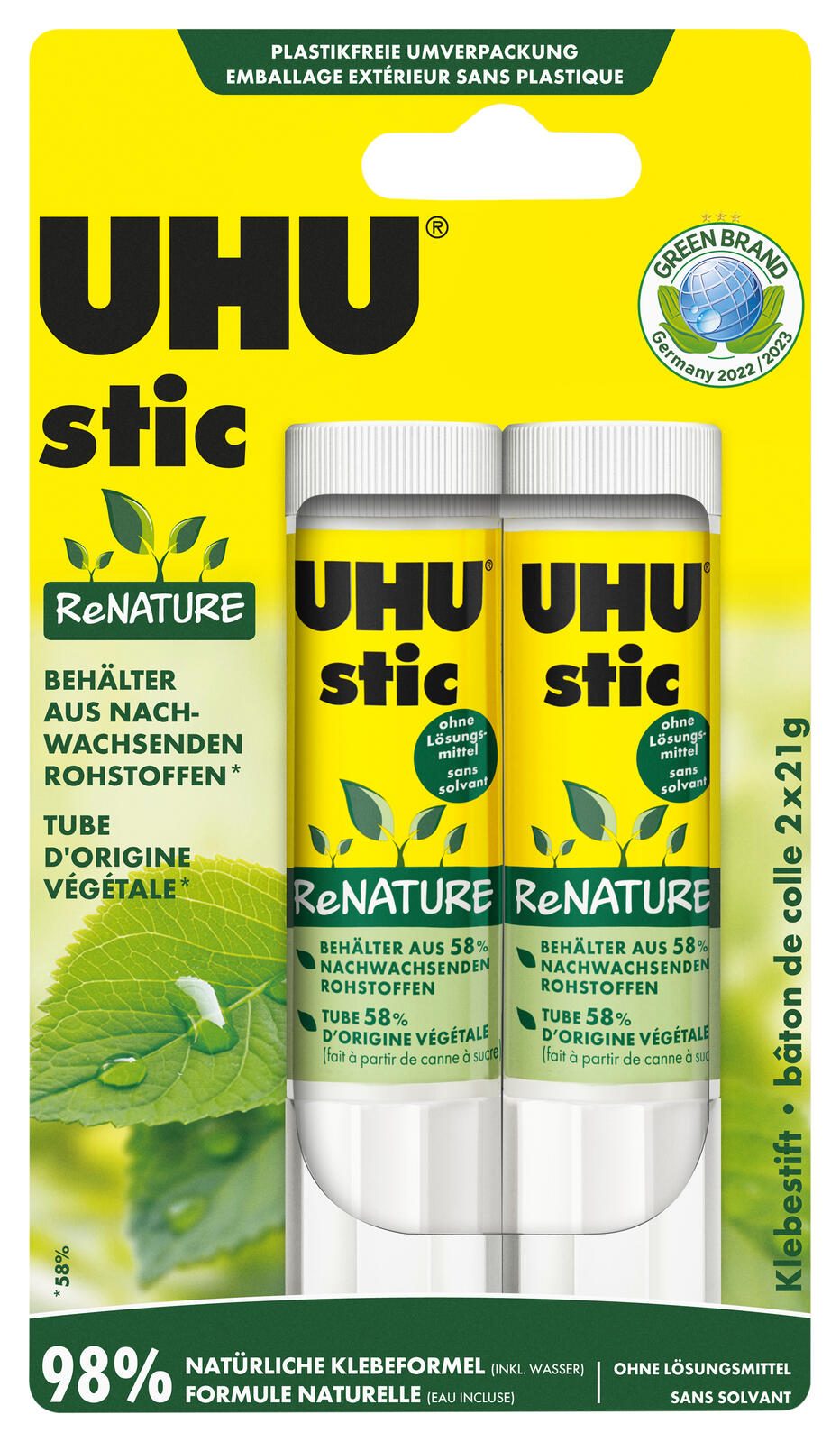 UHU Klebestifte stic ReNATURE 21,0 g 35430