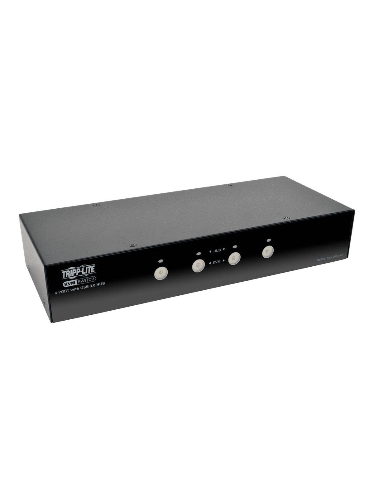 Eaton series 4-Port DisplayPort KVM Switch w/Audio Cables and USB 3.0 SuperSpeed Hub