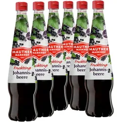 6 × Mautner Markhof Sirup Johannisbeere / Cassis