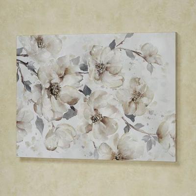 Touch of Class Enchanted Blooms Floral Canvas Wall Art Beige , Beige