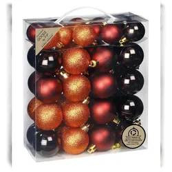 44 Weihnachtskugeln 4-5cm Kunststoff Christbaumkugeln Weihnachtsbaumkugeln braun