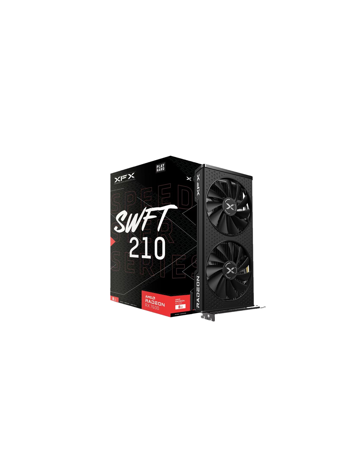 XFX Radeon RX 7600 Speedster SWFT 210 Core - 8GB GDDR6 RAM - Grafikkarte