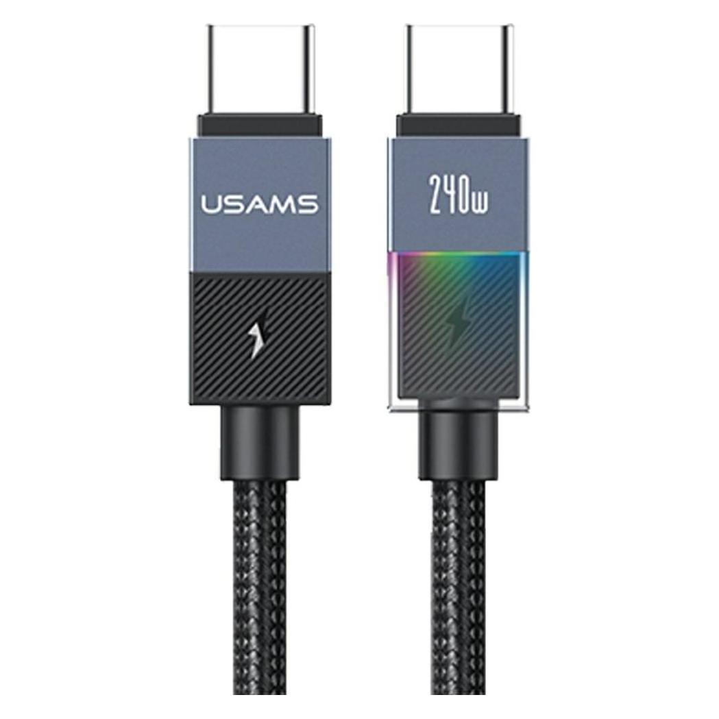 Usams Cable SJ777 PD 240W USB-C/USB-C 1.2m tarnish (1.20 m, USB 2.0, 240 W) (USA1427)