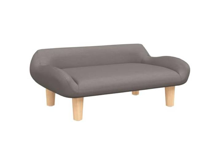 sofa Taupe 70x40x24 cm aus Stoff und Kiefernholz Minisofa fürs , weicher Schaumstoff, Stoffbezug, Kiefernholzrahmen, vier stabile Beine, abgerundete Kanten,
