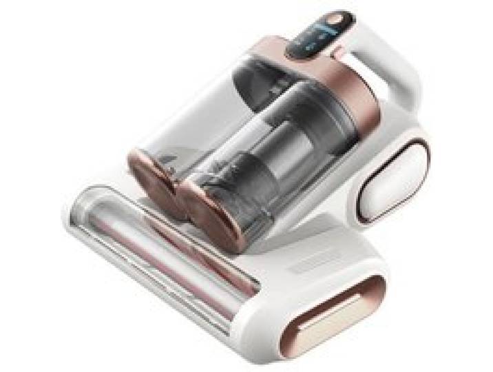 INF Aspirateur Anti-Acariens à Brosse Rotative et Double Réservoir - Stérilisation UV Puissante & Élimination Ultrasonique Blanc