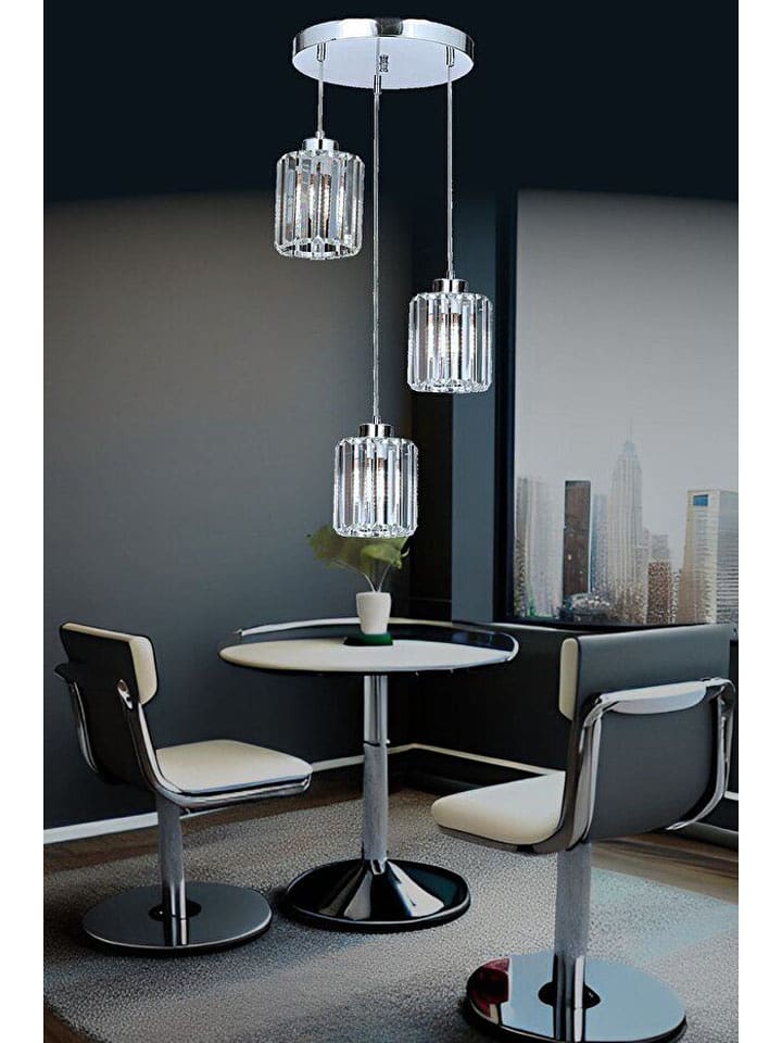 Opviq Hängeleuchte in Silber - (B)30 cm - onesize