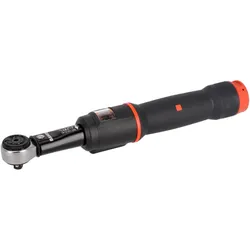 Bahco, Drehmomentschlüssel, Mechanischer Klick-Drehmomentschlüssel, einstellbar, mit Fensterskala & festem Knarrenkopf (1/4", 3 - 15 Nm)