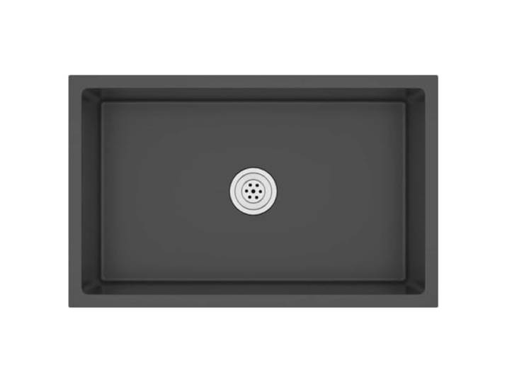 Küchenspüle, handgefertigt, Edelstahl, Schwarz Installation unter der Theke, Unterputz oder hängend, satiniert, Kondensationsfarbe, schalldicht
