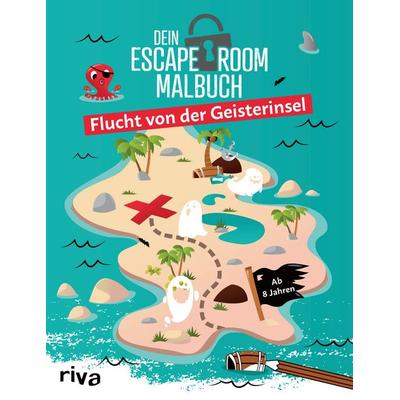 Dein Escape-Room-Malbuch – Flucht von der Geisterinsel, Taschenbuch von Emma Hegemann, Riva, 978-3-7423-2016-2