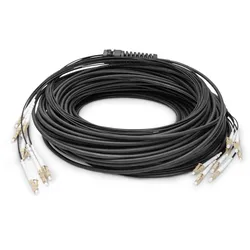 Digitus Vorkonfektionierte Glasfaser Universal Breakout Kabel, Multimode OM4, 8 Fasern, LC/UPC - LC/UPC
