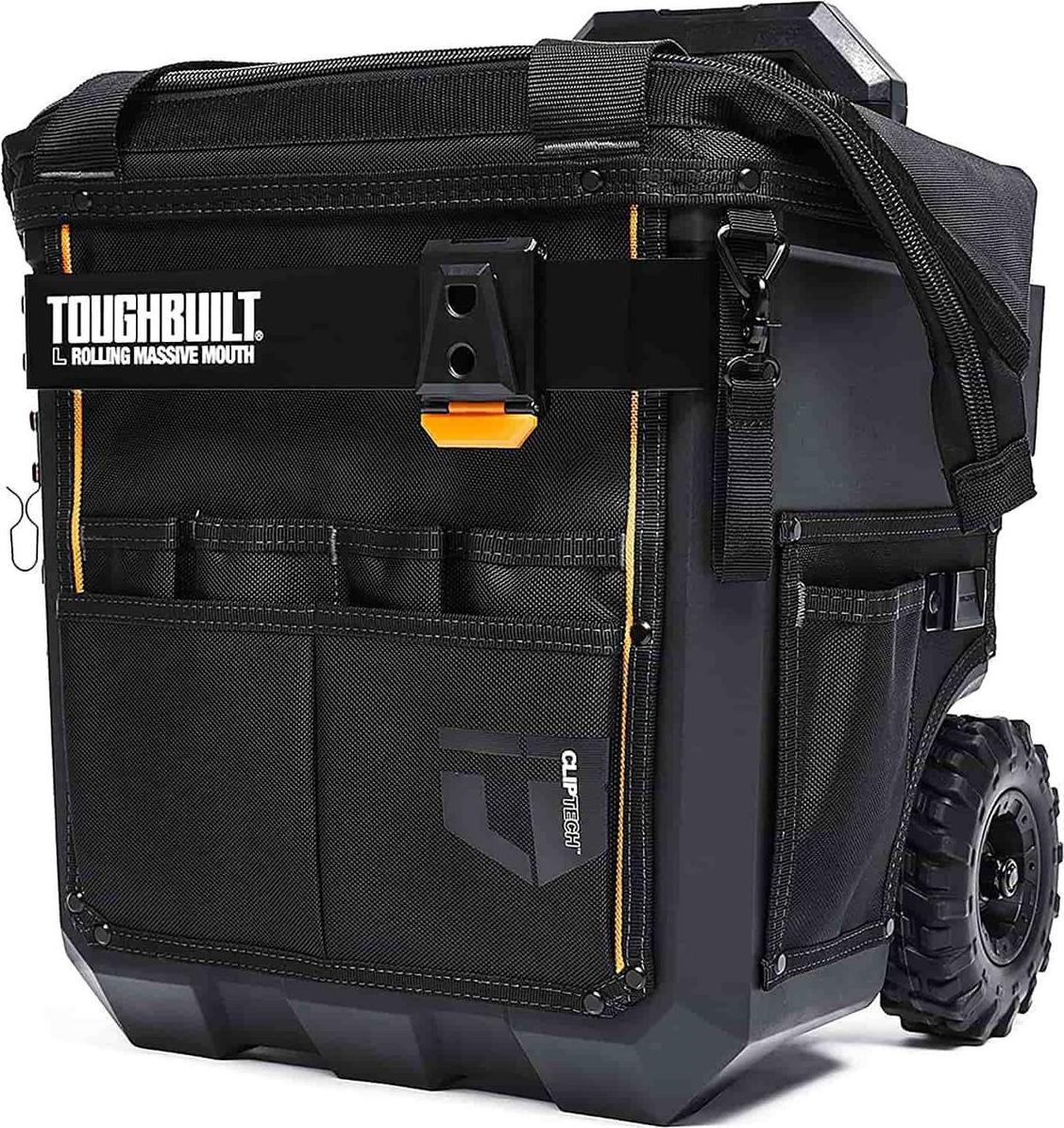 Toughbuilt CT-61-14 Grote Rolling Massive Mouth Tool Bag - Waterdichte verrijdbare gereedschapstas - 350 mm