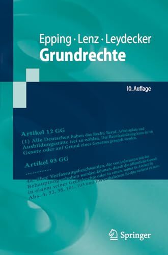 Volker Epping - Grundrechte (Springer-Lehrbuch) - Preis vom 14.10.2026 23:07:16 h