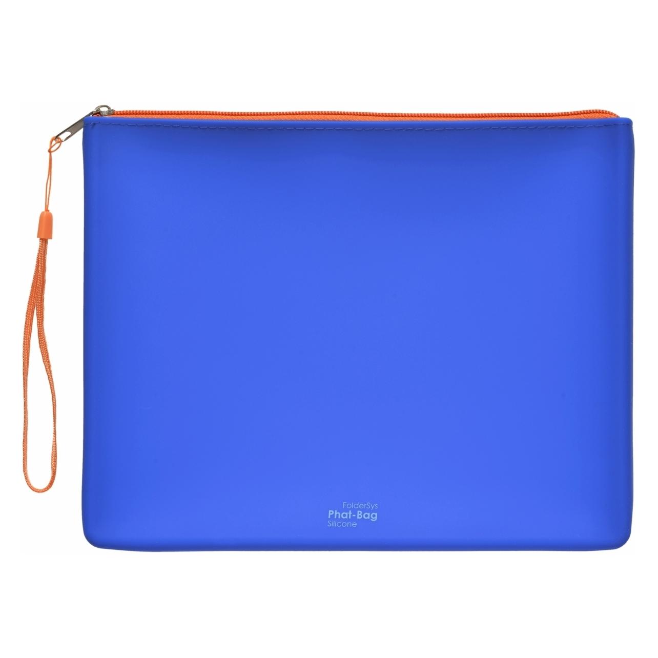 Foldersys Reissverschlussbeutel PHAT BAG A5 blau/orange 1,2 mm (A5, 1x) (40484-40)
