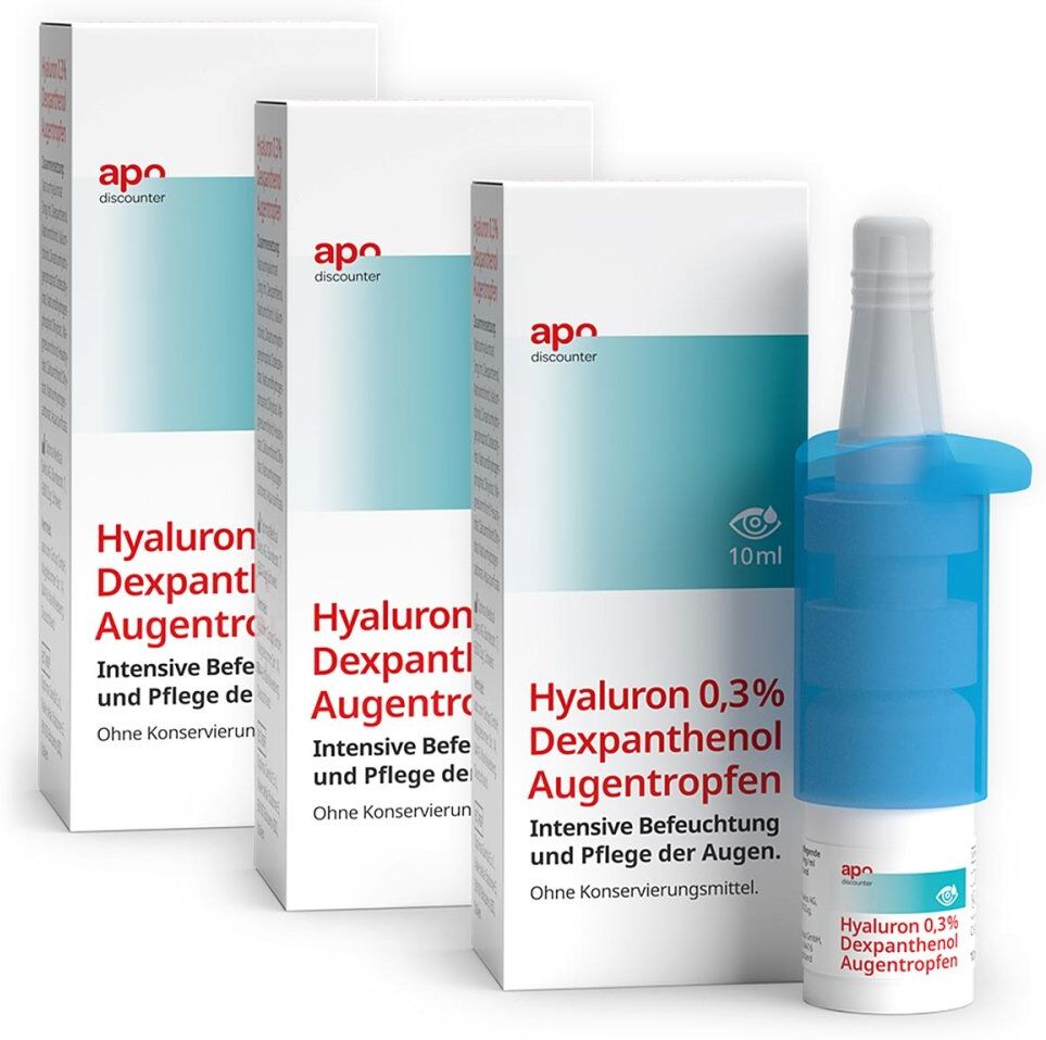 Pflegende Augentropfen Hyaluron & Dexpanthenol v. apodiscounter