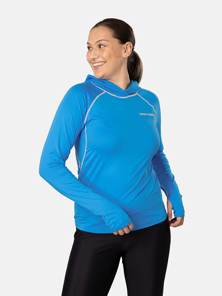 KARI TRAA Funktionslongsleeve "Sanne" in Blau - XL