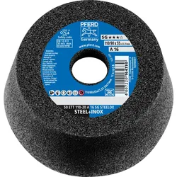 PFERD TOOLS Schleiftopf ETT Leistungslinie SG STEELOX für Stahl/Edelstahl - 63418222