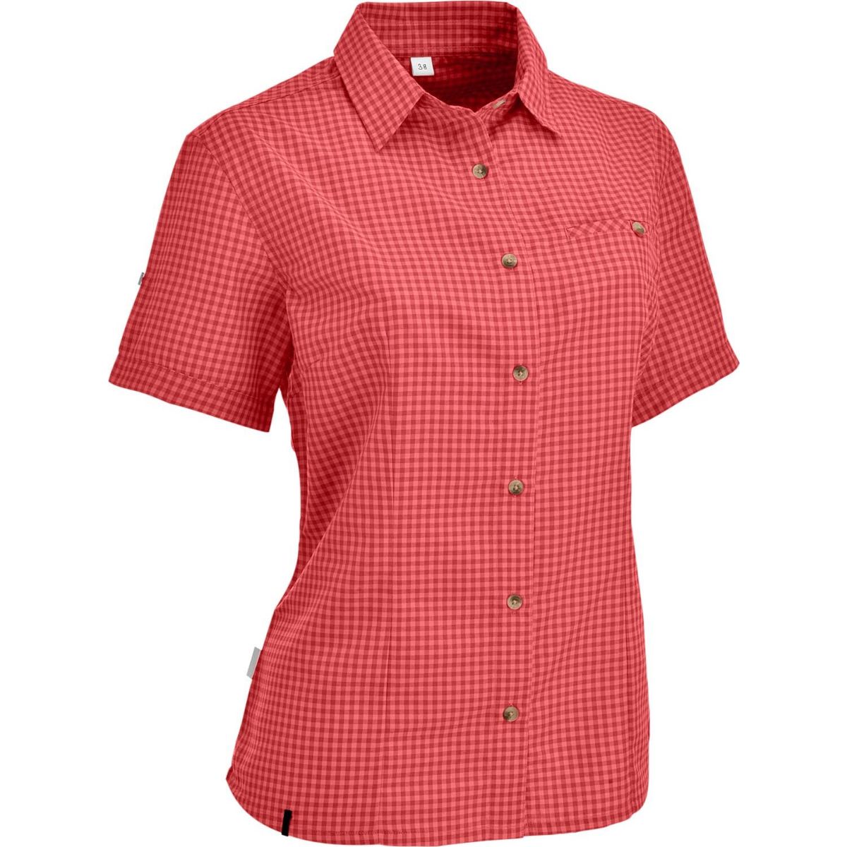 MAUL Sport Sandnes XT - 1/2 Bluse Kariert coral (85) 44 5531000950-85-44