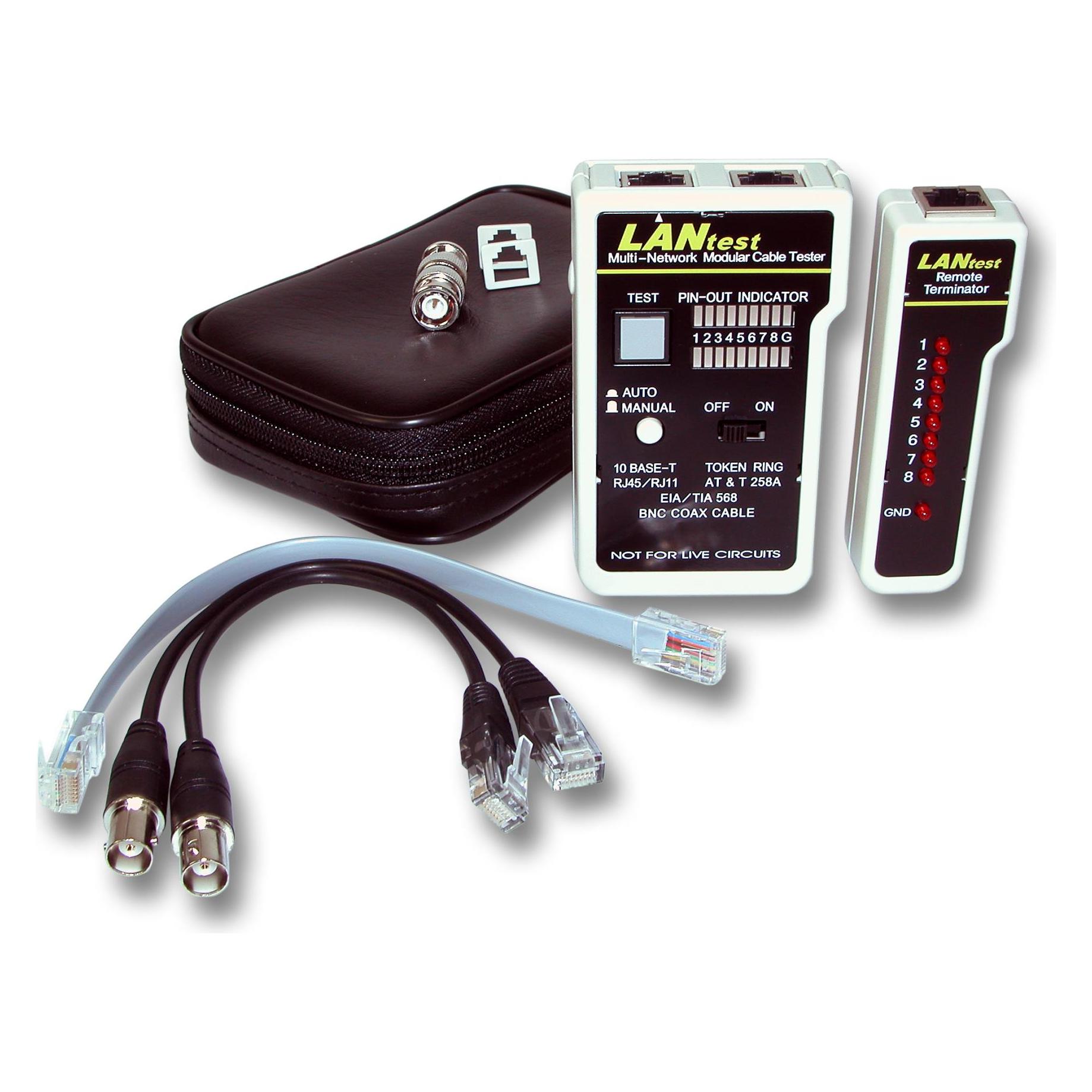 EFB Elektronik 39936.1 Twisted pair cable tester Schwarz Netzwerkkabel-Tester (Kabeltester) (39936.1)