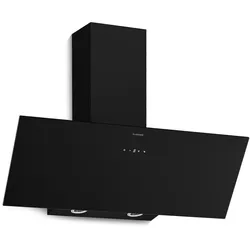 Klarstein Laurel Kopffreihaube | Abluft- und Umluftmodus | Sicherheitsglas | 417 m3/h | 60 cm Schwarz