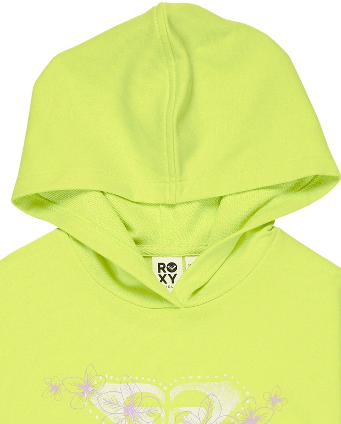 Fleecepullover ROXY "Surf Feeling Terry", Kinder, Gr. 10(140-148cm), daiquiri grün, Obermaterial: 60% Baumwolle, 40% Polyester., Sweatshirts Fleecepullover