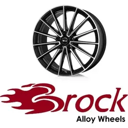 Brock B43 10x20 5/112 ET19 Schwarz Glanz Voll-Poliert