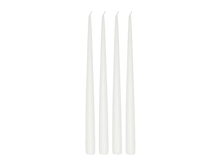 Scandi Essentials Bougie antique Atmosphere 32 cm, lot de 4 Blanc