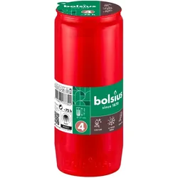 Bolsius, Kerzen, Herdenkingslicht Nr.4 Rot