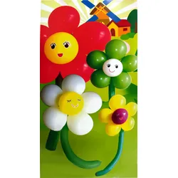 DIY Ballon Blumen (65cm)