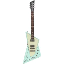 Wild Customs Impala Pinstripe Surf Green #23S03070 - E-Gitarre