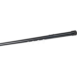 20mm,1-läufig,Profil,Wandträger mini,Endstück cap Farbe: Schwarz, Größe: 150cm