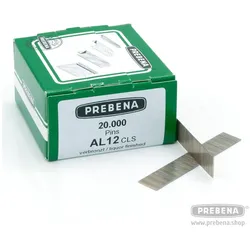 Prebena, Tackerklammern + Tackernägel, AL12CLS Pins (Stifte ohne Kopf) verbronzt
