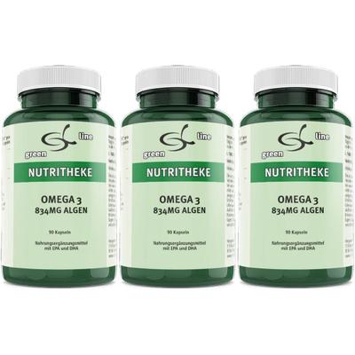 Omega-3 834 mg Algen Kapseln x3 3x90 St
