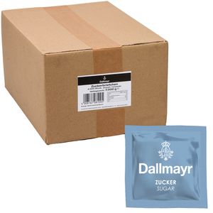 Dallmayr Zuckersticks Zuckerbriefchen, weißer Zucker, je 3,5 g, 2000 Stück