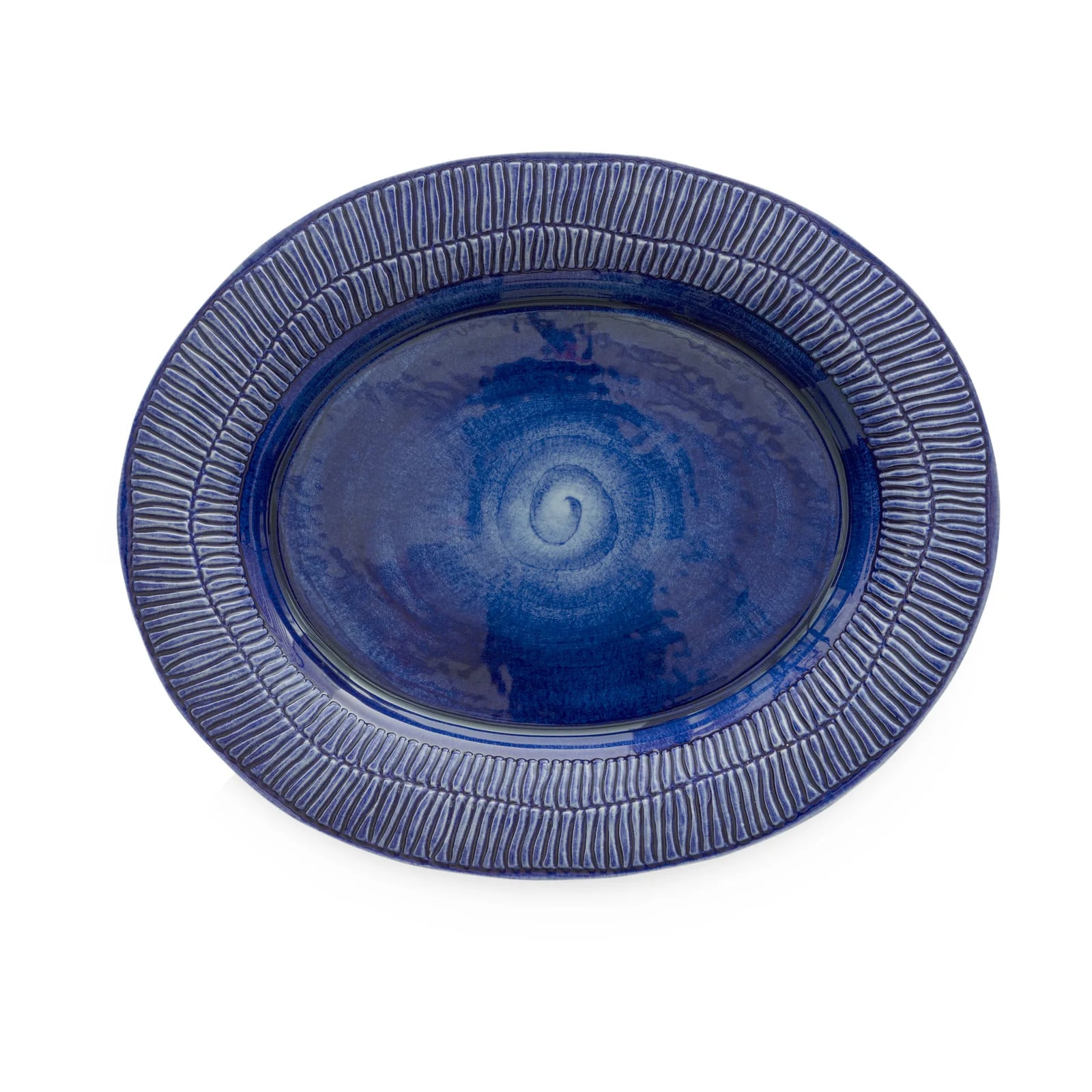 Mateus Stripes schotel Blauw 35 x 30 cm